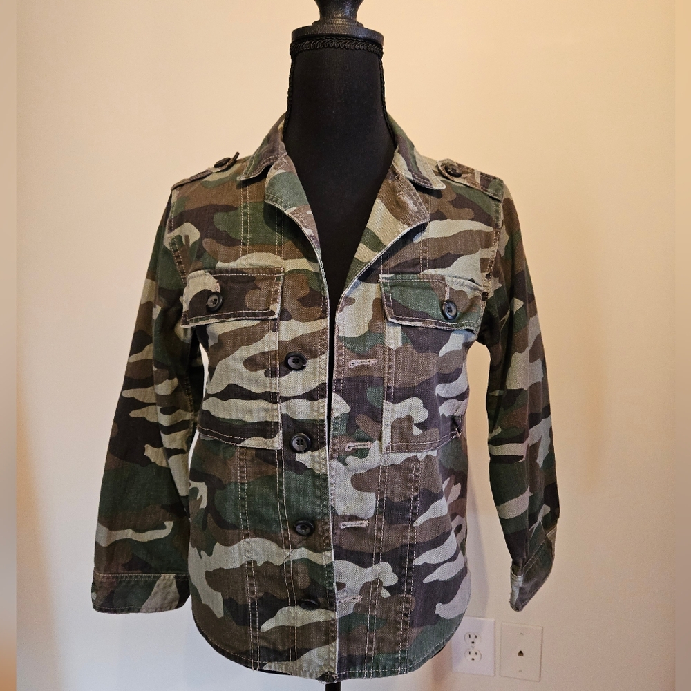 JCrew Camouflage Jacket XXXS